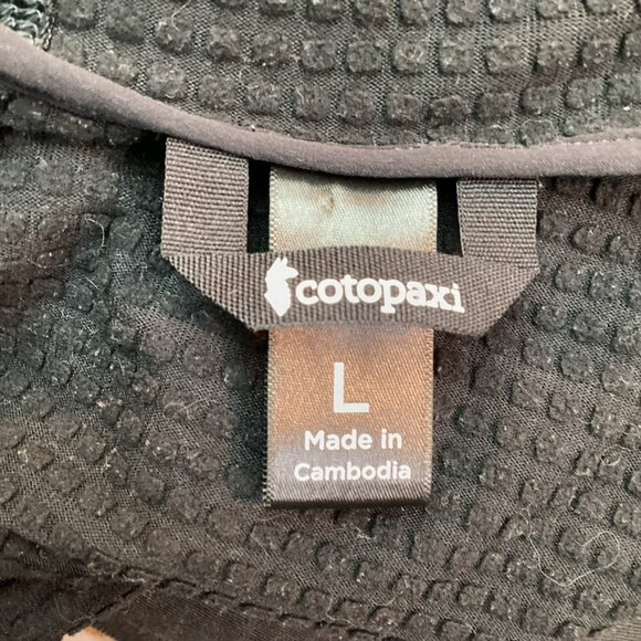 Cotopaxi Hooded Full-Zip Jacket Waffle Texture Mens Large Turquoise Logo And Pul - Picture 8 of 10